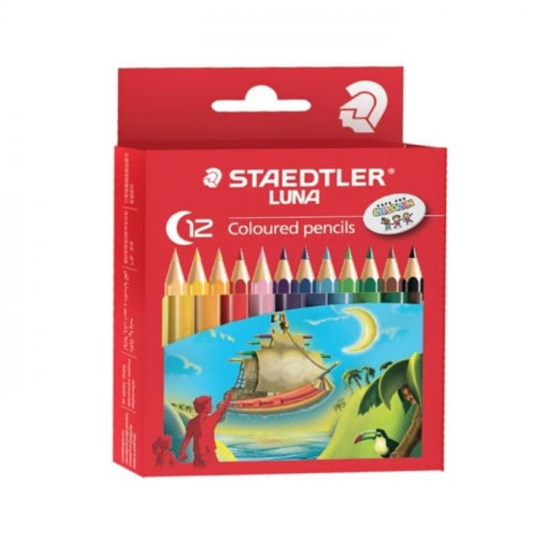 Staedtler Luna Col. Pencils Short 12col ST-136-01-LC12